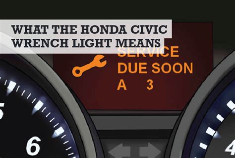 Get the tool kit out of the trunk. . What does a wrench light mean on a honda